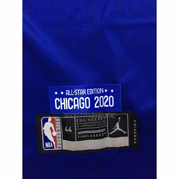 Camiseta All Star 2020 Los Angeles Lakers Lebron James NO 2 Azul